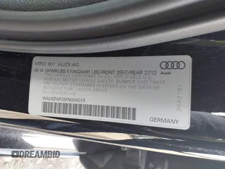 2015 Audi A6 2.0T Premium Plus with VIN WAUGFAFC6FN004079, listed as a IAAI auction lot 41756101 with 131,207 mi miles. Bid and sale history available at carsss.com. Image 9.