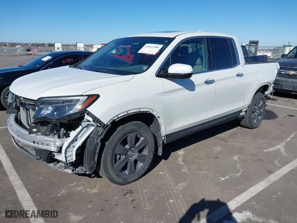 2020 Honda Ridgeline RTL-E with VIN 5FPYK3F76LB005008, listed as a IAAI auction lot 41662580 with 33,987 mi miles. Bid and sale history available at carsss.com. Image 19.