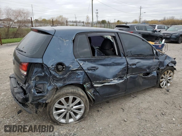 2014 Volkswagen Golf TDI w/Sunroof & Nav z VIN WVWDM7AJ3EW007700, wystawiony jako Copart lot #79607154 z przebiegiem Nie podano mil oraz Szkoda całkowita • Salvage title. Historia ofert i sprzedaży dostępna na DreamBid. Obrazek 3.
