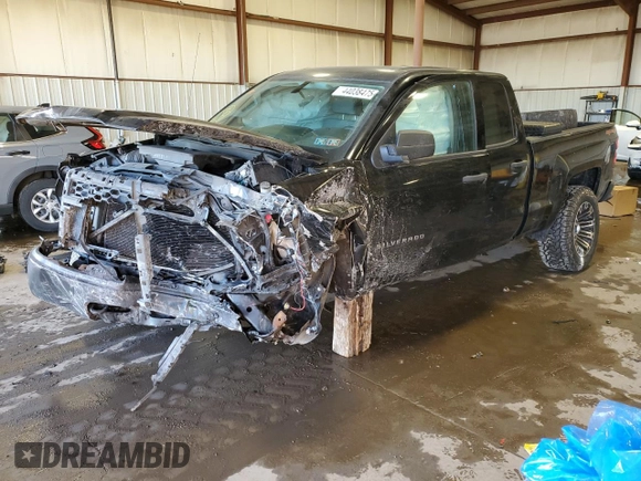 2014 Chevrolet Silverado 1500 Work Truck with VIN 1GCVKPEC5EZ263471, listed as a Copart auction lot 44038475 with Not Provided miles and Salvage Title. Bid and sale history available at DreamBid. Image 1.
