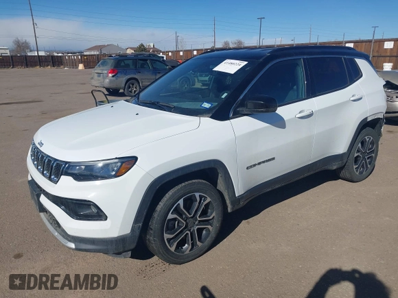 2023 Jeep Compass Limited with VIN 3C4NJDCN8PT567278, listed as a IAAI auction lot 41480224 with 44,311 mi miles and . Bid and sale history available at carsss.com. Image 18.