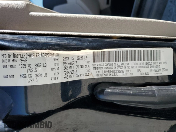 2006 Jeep Commander Limited with VIN 1J8HH58N56C291880, listed as a Copart auction lot 71543874 with 217,366 mi miles and Salvage title. Bid and sale history available at DreamBid. Image 14.