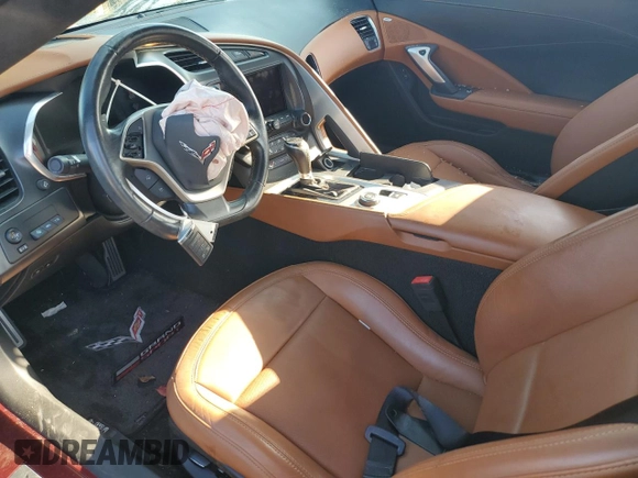 2019 Chevrolet Corvette 3LT with VIN 1G1YF2D70K5103549, listed as a Copart auction lot 71761584 with 25,841 mi miles and Salvage Title. Bid and sale history available at carsss.com. Image 7.