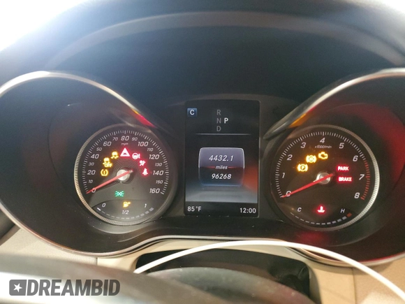 2018 Mercedes-Benz C 300 with VIN WDDWK4JBXJF633105, listed as a Copart auction lot 66503934 with 96,268 mi miles and Salvage Title. Bid and sale history available at DreamBid. Image 9.