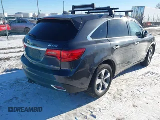 2016 Acura MDX with VIN 5FRYD4H27GB043605, listed as a IAAI auction lot 41402737 with 129,259 mi miles. Bid and sale history available at carsss.com. Image 4.