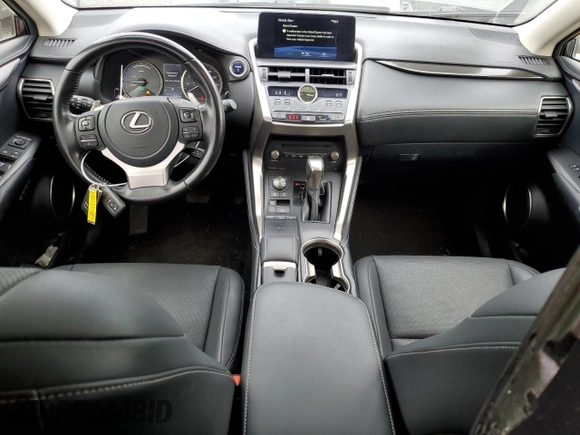 2021 Lexus NX 300h with VIN JTJGJRDZ9M2155016, listed as a Copart auction lot 49876235 with 43,870 mi miles and Salvage title. Bid and sale history available at DreamBid. Image 8.