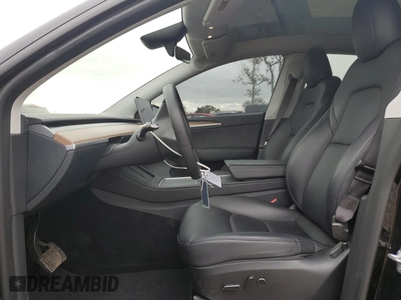 2023 Tesla Model Y Long Range with VIN 7SAYGDEE1PF923998, listed as a Copart auction lot 48954205 with 21,525 mi miles and Salvage Title. Bid and sale history available at DreamBid. Image 7.