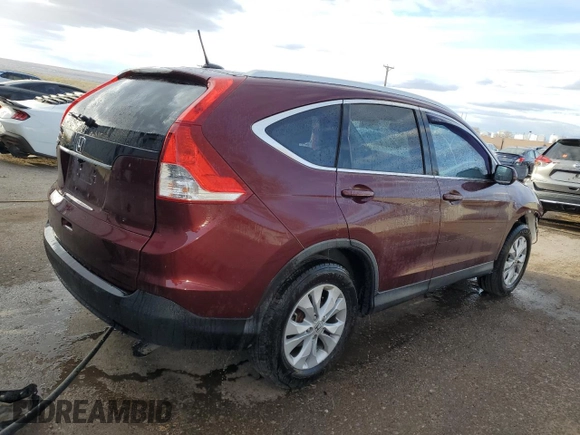 2013 Honda CR-V EX-L with VIN 5J6RM3H70DL014378, listed as a Copart auction lot 48353365 with 133,532 mi miles and Salvage Title. Bid and sale history available at DreamBid. Image 3.