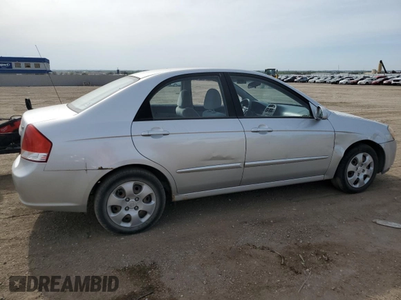 2008 Kia Spectra EX z VIN KNAFE121185541321, wystawiony jako Copart lot #55216295 z przebiegiem 120 833 mil mil oraz Szkoda całkowita • Salvage title. Historia ofert i sprzedaży dostępna na DreamBid. Obrazek 3.
