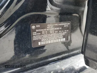2015 BMW 3 Series 320i xDrive with VIN WBA3C3G50FNS75450, listed as a Copart auction lot 49974425 with 174,358 mi miles and Salvage Title. Bid and sale history available at carsss.com. Image 14.