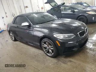 2015 BMW 2 Series M235i with VIN WBA1M1C55FV393797, listed as a Copart auction lot 44534245 with 93,136 mi miles and Salvage title. Bid and sale history available at DreamBid. Image 4.