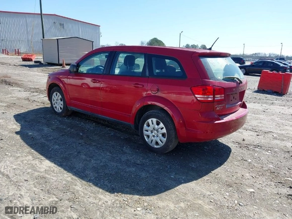 2015 Dodge Journey American Value Pkg with VIN 3C4PDCAB4FT683465, listed as a IAAI auction lot 41767610 with 145,527 mi miles. Bid and sale history available at carsss.com. Image 3.