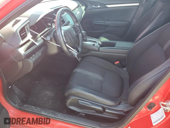 2019 Honda Civic Sedan Sport with VIN 2HGFC2F80KH604206, listed as a Copart auction lot 51658615 with 75,195 mi miles and Salvage Title. Bid and sale history available at carsss.com. Image 7.