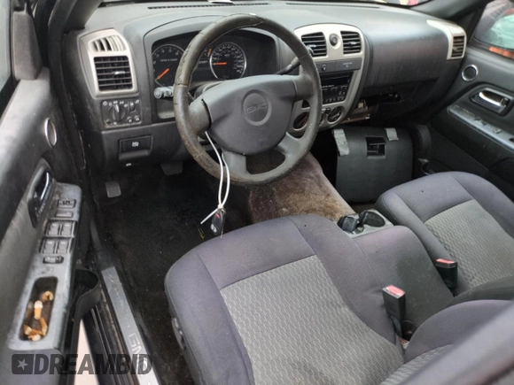 2009 GMC Canyon SLE1 with VIN 1GTCS139098105790, listed as a Copart auction lot 75133584 with 0 mi miles and Non Repairable. Bid and sale history available at carsss.com. Image 8.