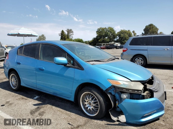 2010 Honda Insight LX with VIN JHMZE2H51AS028849, listed as a Copart auction lot 65547805 with 209,316 mi miles and Salvage title. Bid and sale history available at DreamBid. Image 4.