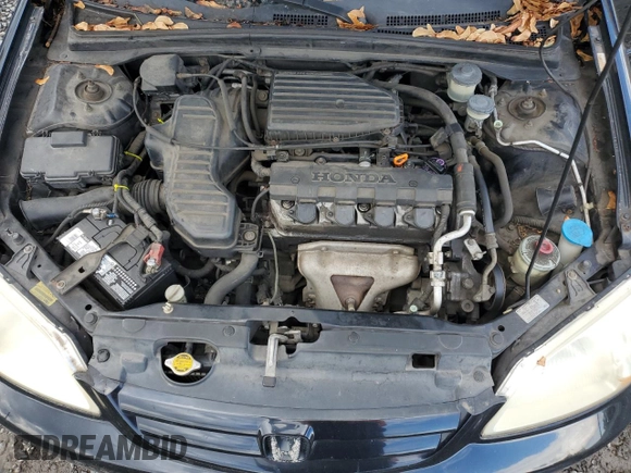 2001 Honda Civic LX with VIN JHMES15561S001328, listed as a Copart auction lot 76742434 with 170,968 mi miles and Clean Title. Bid and sale history available at carsss.com. Image 11.