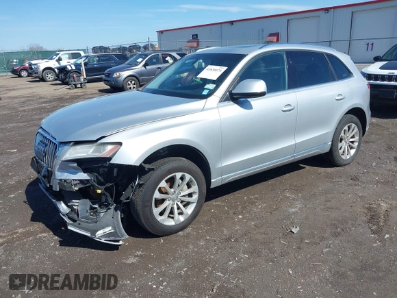 2013 Audi Q5 Premium Plus with VIN WA1LFAFP9DA002653, listed as a IAAI auction lot 41830074 with 140,033 mi miles. Bid and sale history available at carsss.com. Image 2.