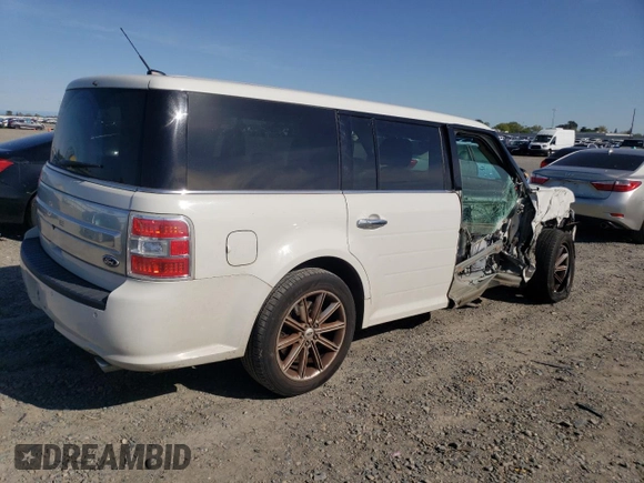 2014 Ford Flex Limited with VIN 2FMGK5D84EBD14449, listed as a Copart auction lot 51857695 with 117,337 mi miles and Salvage Title. Bid and sale history available at carsss.com. Image 3.