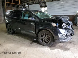 2018 Ford Edge SEL with VIN 2FMPK4J95JBB02371, listed as a Copart auction lot 50454135 with 128,576 mi miles and Salvage Title. Bid and sale history available at carsss.com. Image 4.