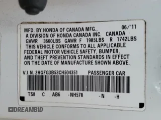 2012 Honda Civic Cpe LX with VIN 2HGFG3B53CH504351, listed as a Copart auction lot 72814614 with 230,903 mi miles and Salvage Title. Bid and sale history available at carsss.com. Image 12.