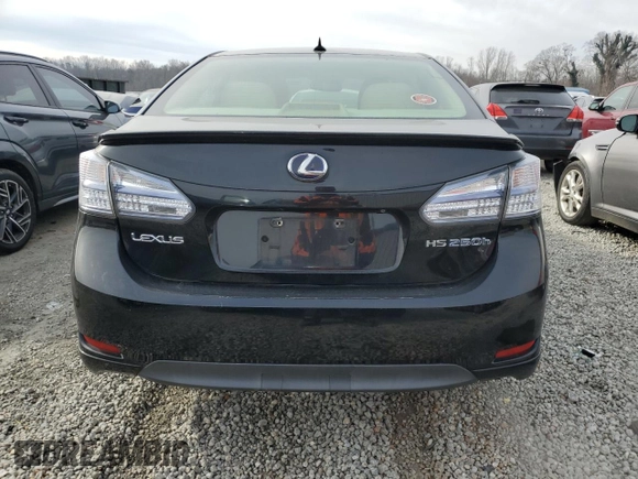 2010 Lexus HS 250h with VIN JTHBB1BA8A2022203, listed as a Copart auction lot 89146075 with 220,816 mi miles and Salvage Title. Bid and sale history available at DreamBid. Image 6.