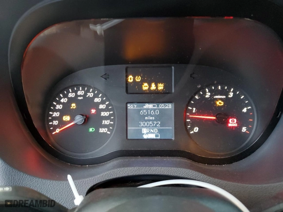 2020 Mercedes-Benz Sprinter Cargo Van with VIN W1Y4ECHY3LT031076, listed as a Copart auction lot 38295384 with 300,572 mi miles. Bid and sale history available at carsss.com. Image 9.