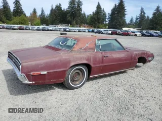1968 Ford Thunderbird with VIN 8Y84N110921, listed as a Copart auction lot 51260085 with Not Provided miles and Clean Title. Bid and sale history available at DreamBid. Image 3.