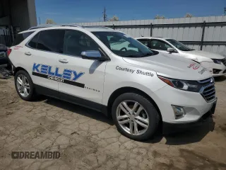 2019 Chevrolet Equinox Premier with VIN 2GNAXYEX1K6292389, listed as a Copart auction lot 54141325 with 118,457 mi miles and Salvage Title. Bid and sale history available at DreamBid. Image 4.