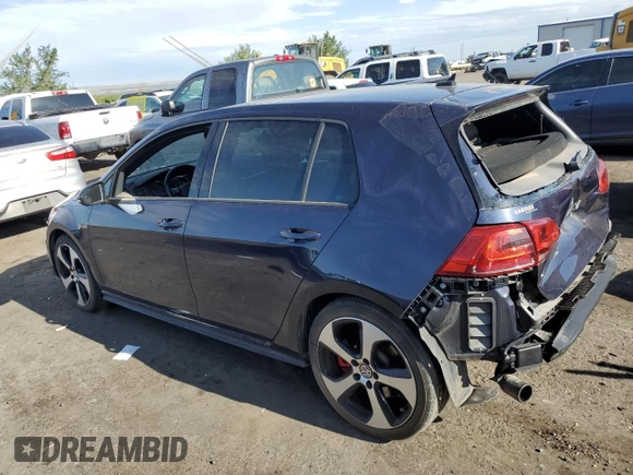 2017 Volkswagen Golf GTI Autobahn with VIN 3VW547AU6HM035846, listed as a Copart auction lot 66431024 with 53,711 mi miles and Salvage Title. Bid and sale history available at carsss.com. Image 2.