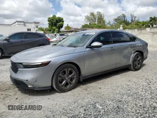 2024 Honda Accord EX с VIN 1HGCY1F36RA060323, выставлен на аукционе Copart как лот 48655365 с пробегом 22 764 миль миль и Списание • Salvage title. История ставок и продаж доступна на DreamBid. Изображение 1.