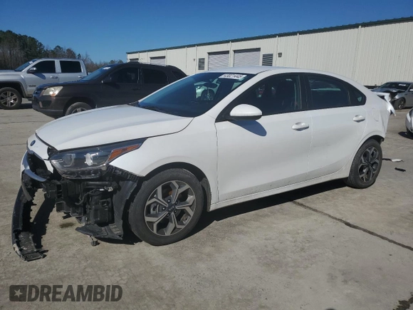 2021 Kia Forte LXS with VIN 3KPF24AD6ME290898, listed as a Copart auction lot 43021445 with 44,949 mi miles and Salvage Title. Bid and sale history available at carsss.com. Image 1.