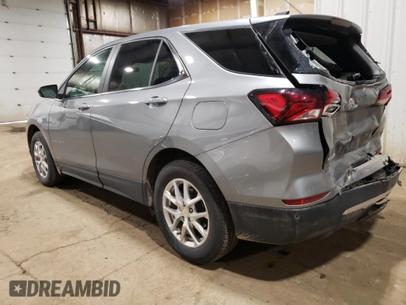 2023 Chevrolet Equinox LT with VIN 3GNAXTEG5PL130075, listed as a Copart auction lot 57128285 with 8,024 mi miles and Salvage title. Bid and sale history available at DreamBid. Image 2.