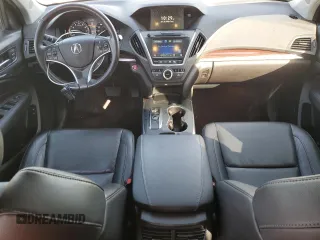 2016 Acura MDX w/Tech with VIN 5FRYD3H43GB015893, listed as a Copart auction lot 89401505 with 125,196 mi miles and Salvage Title. Bid and sale history available at carsss.com. Image 8.