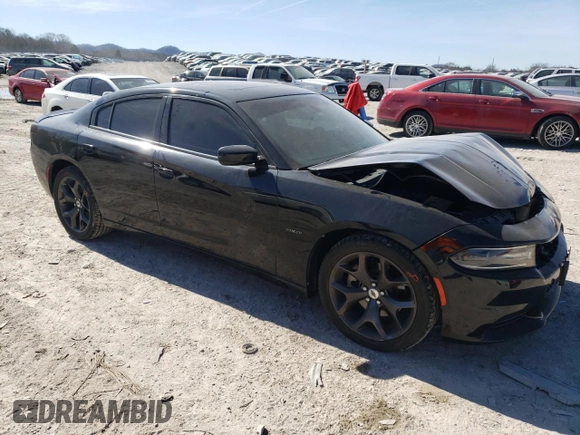 2018 Dodge Charger R/T with VIN 2C3CDXCTXJH145743, listed as a Copart auction lot 46946145 with 75,149 mi miles and Clean Title. Bid and sale history available at carsss.com. Image 4.