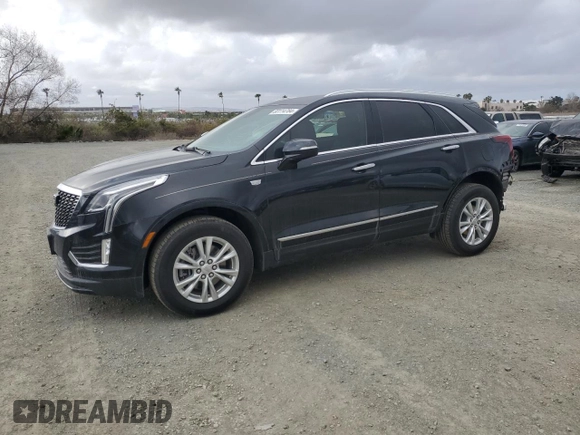 2021 Cadillac XT5 FWD Luxury with VIN 1GYKNAR48MZ145093, listed as a Copart auction lot 83114784 with 41,899 mi miles and Salvage Title. Bid and sale history available at carsss.com. Image 1.