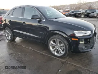 2015 Audi Q3 Prestige with VIN WA1FFCFS5FR013425, listed as a Copart auction lot 88546995 with 39,056 mi miles and Salvage title. Bid and sale history available at DreamBid. Image 4.