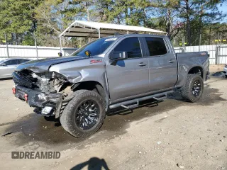 2020 Chevrolet Silverado 1500 Custom Trail Boss with VIN 3GCPYCEF5LG282805, listed as a Copart auction lot 50060805 with 119,379 mi miles and Salvage Title. Bid and sale history available at DreamBid. Image 1.