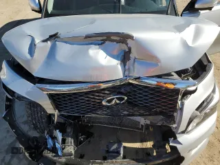 2017 Infiniti QX80 with VIN JN8AZ2NE2H9156143, listed as a Copart auction lot 42945985 with 157,392 mi miles and Salvage Title. Bid and sale history available at DreamBid. Image 12.