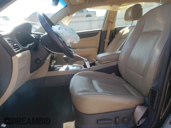 2009 Hyundai Genesis with VIN KMHGC46E69U041086, listed as a Copart auction lot 51020435 with 128,764 mi miles and Salvage Title. Bid and sale history available at DreamBid. Image 7.