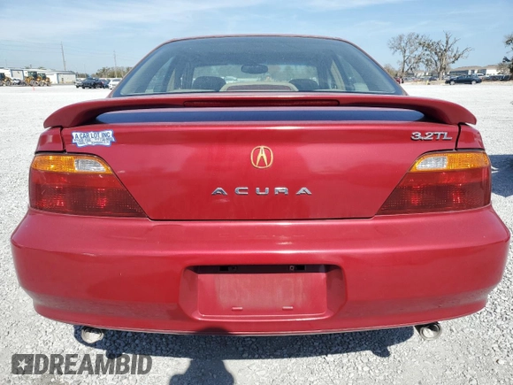 1999 Acura TL with VIN 19UUA565XXA024777, listed as a Copart auction lot 43972725 with 0 mi miles and Clean Title. Bid and sale history available at carsss.com. Image 6.