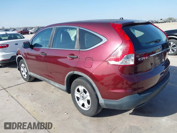 2013 Honda CR-V LX with VIN 5J6RM3H35DL038740, listed as a IAAI auction lot 41734748 with 227,261 mi miles. Bid and sale history available at carsss.com. Image 3.