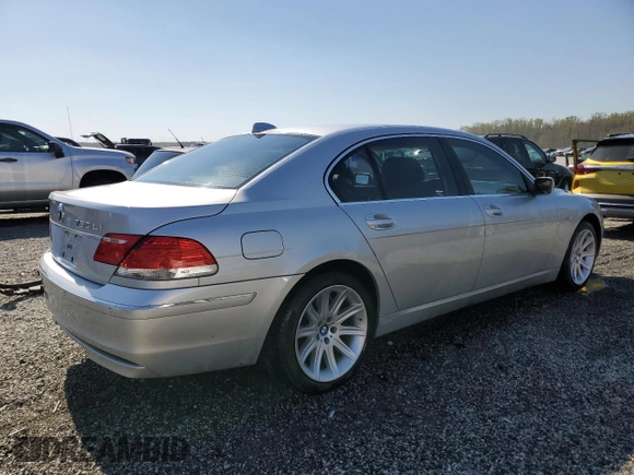 2006 BMW 7 Series 750Li with VIN WBAHN835X6DT59235, listed as a Copart auction lot 50221505 with 172,187 mi miles and Salvage Title. Bid and sale history available at carsss.com. Image 3.