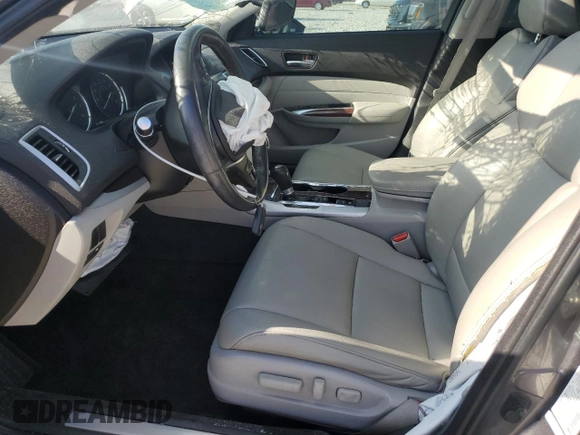 2017 Acura TLX with VIN 19UUB1F32HA003881, listed as a Copart auction lot 44217035 with 0 mi miles and Salvage Title. Bid and sale history available at carsss.com. Image 7.