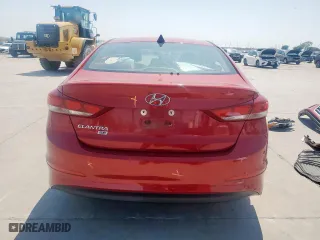 2017 Hyundai Elantra SE with VIN KMHD74LF2HU329464, listed as a Copart auction lot 51160945 with 66,382 mi miles and Salvage Title. Bid and sale history available at carsss.com. Image 6.