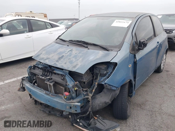 2008 Toyota Yaris with VIN JTDJT923585174474, listed as a IAAI auction lot 42025174 with 126,500 mi miles. Bid and sale history available at carsss.com. Image 2.