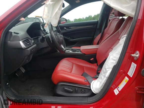 2018 Honda Accord Sedan Sport 1.5T with VIN 1HGCV1F39JA137747, listed as a Copart auction lot 57206083 with 58,126 mi miles and Salvage Title. Bid and sale history available at carsss.com. Image 7.