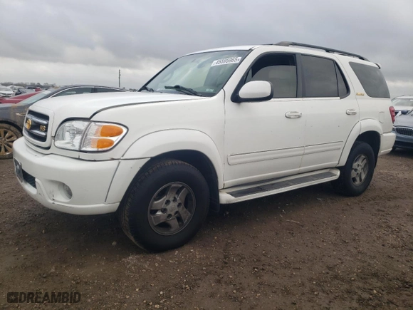 2001 Toyota Sequoia Limited with VIN 5TDBT48AX1S021800, listed as a Copart auction lot 45595965 with 238,461 mi miles and Clean Title. Bid and sale history available at carsss.com. Image 1.