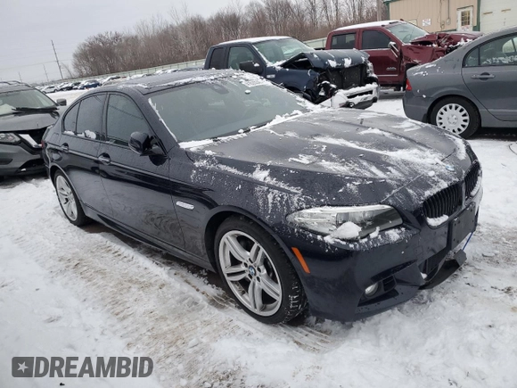 2014 BMW 5 Series 535d with VIN WBAXA5C52ED690024, listed as a Copart auction lot 41635045 with 95,582 mi miles and Salvage Title. Bid and sale history available at carsss.com. Image 4.