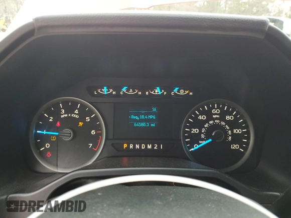 2017 Ford F-150 XL with VIN 1FTMF1CF7HKC57341, listed as a Copart auction lot 53359195 with 64,580 mi miles and Salvage title. Bid and sale history available at DreamBid. Image 9.