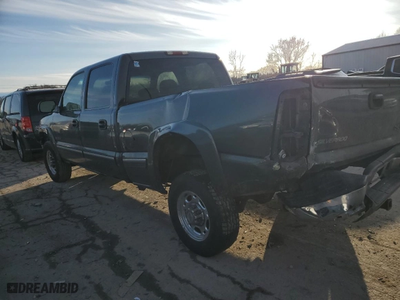 2002 Chevrolet Silverado 1500HD LS with VIN 1GCGC13U22F214756, listed as a Copart auction lot 44574545 with 202,496 mi miles and Salvage Title. Bid and sale history available at carsss.com. Image 2.